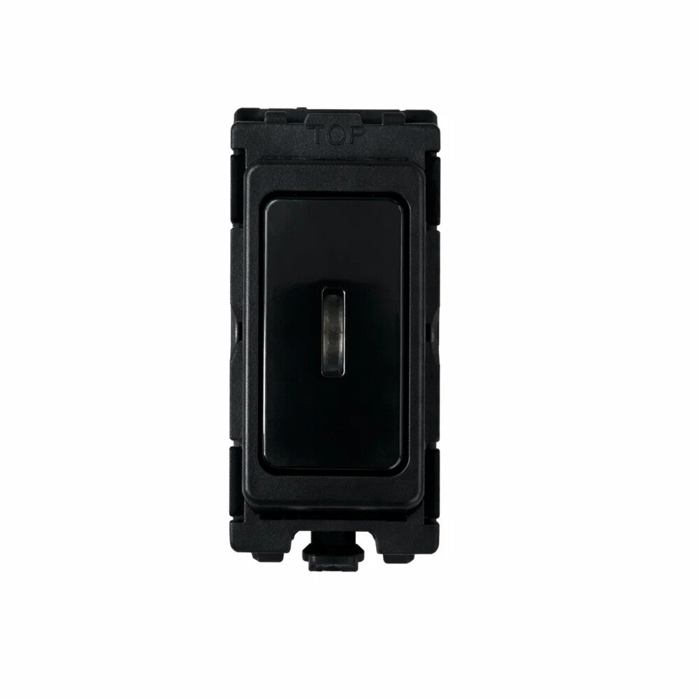 20A 2 way SP Switch Including key - All Black Insert