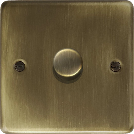 Contour Antique Brass 1 Gang LED Dimmer