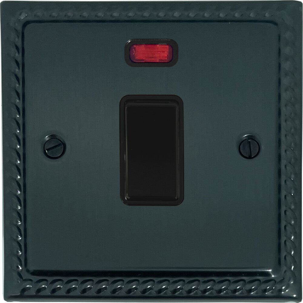 Georgian Black Bronze 20 Amp DP Switch (Black Switch)