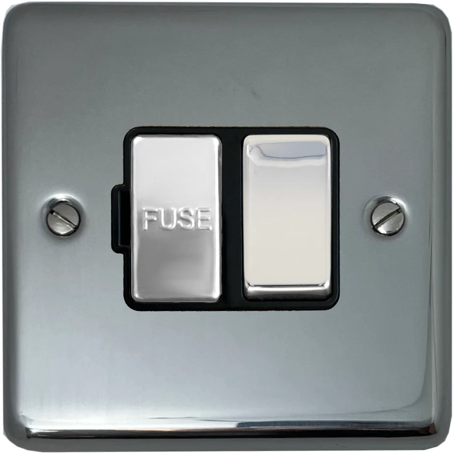 Contour Polished Steel Switched  Fused Spur