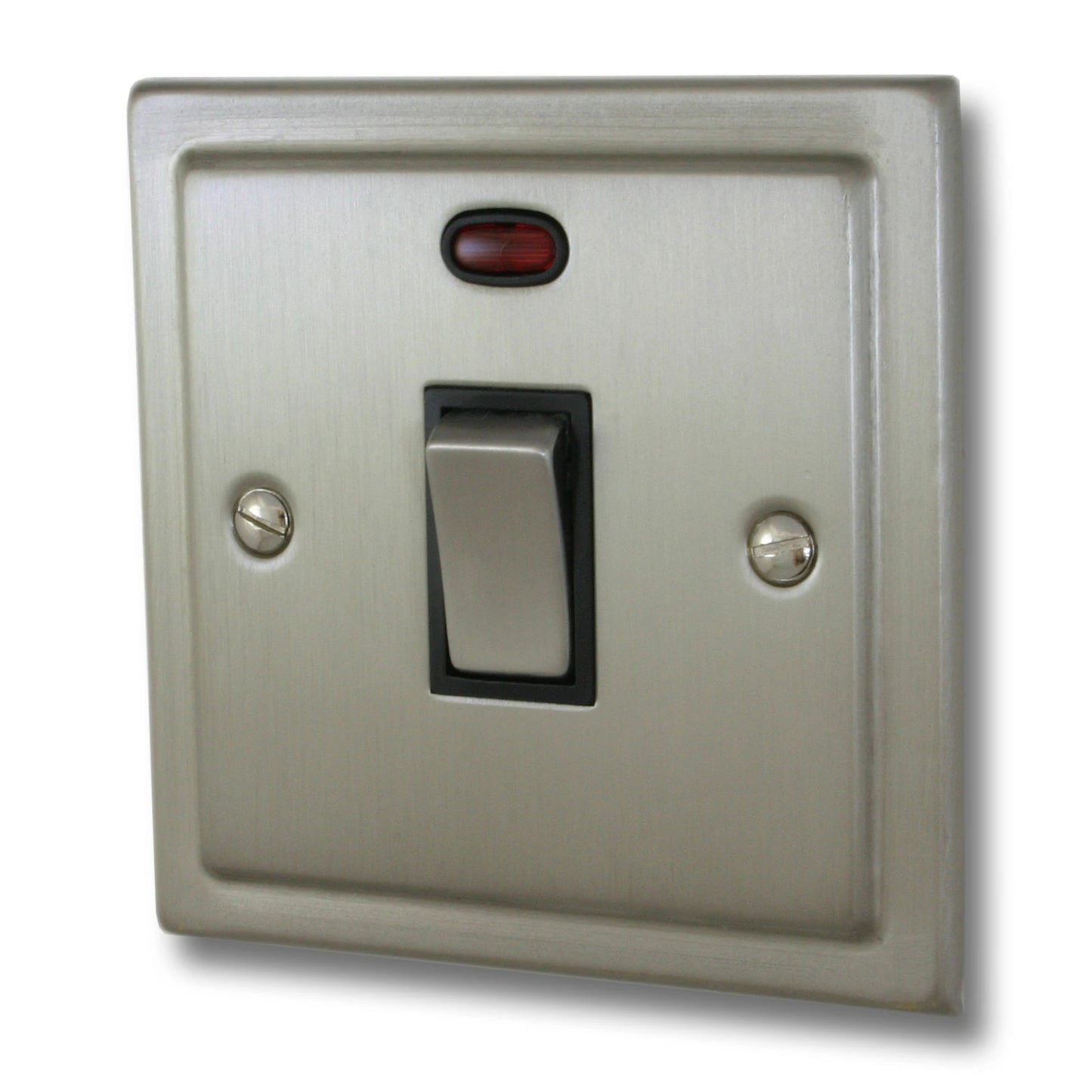 Victorian Satin Nickel 20A DP Switch