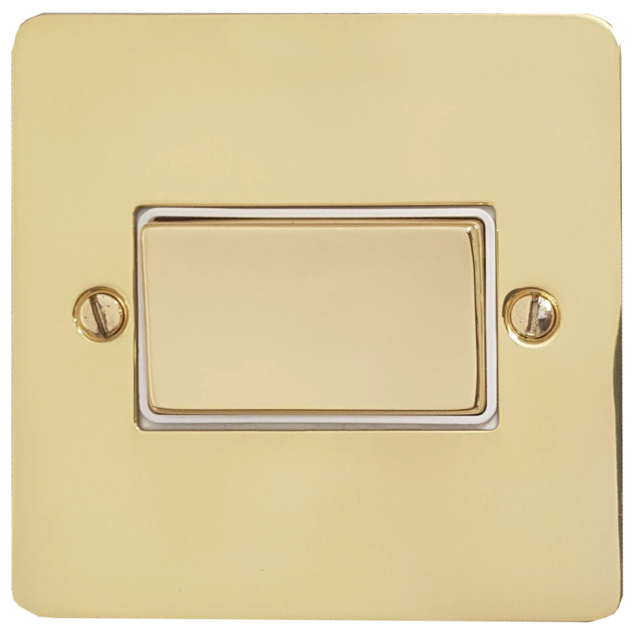 Flat Polished Brass Fan Isolator