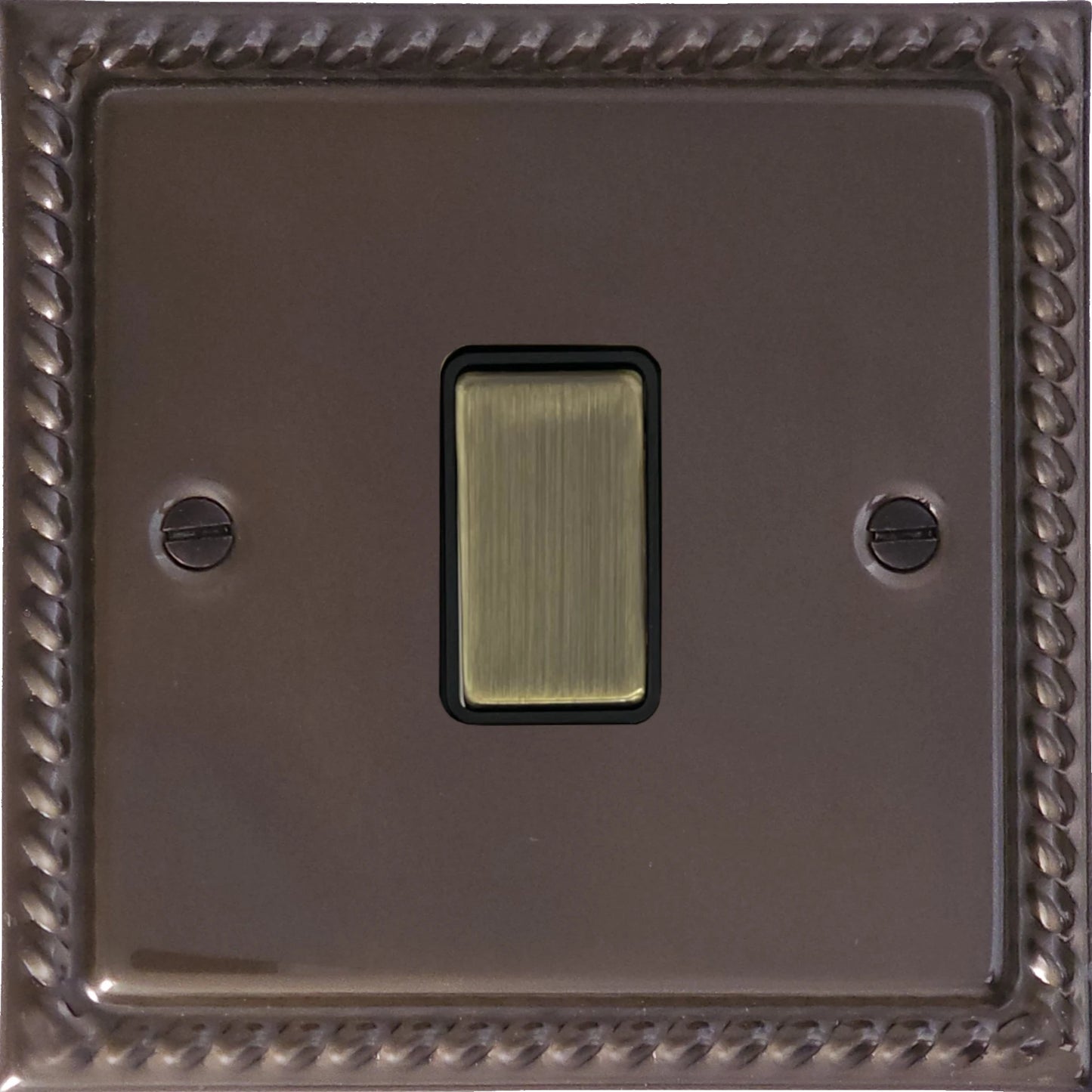 Georgian Medium Bronze 1 Gang Switch