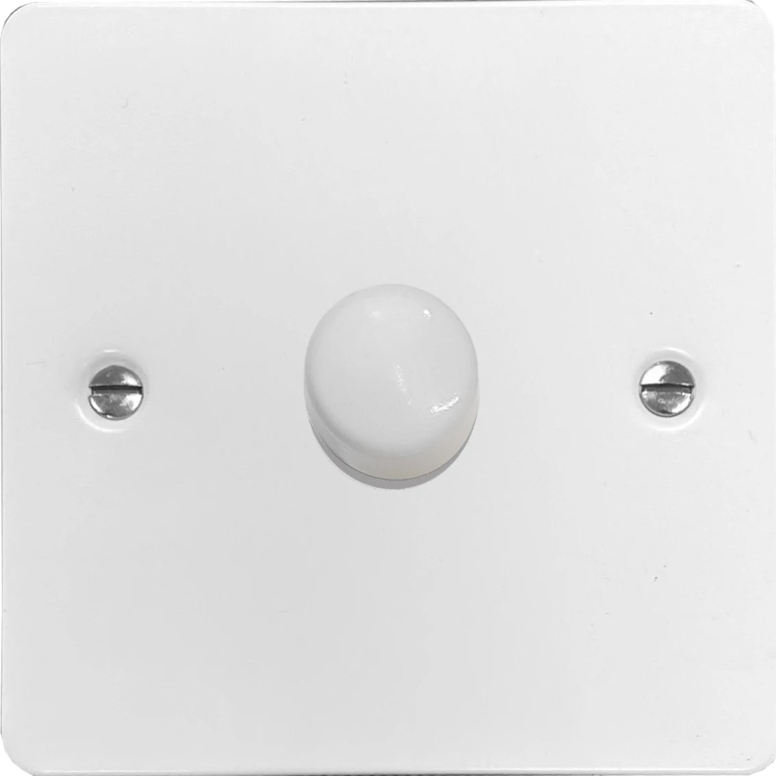 Flat White 1 Gang 120W LED Dimmer