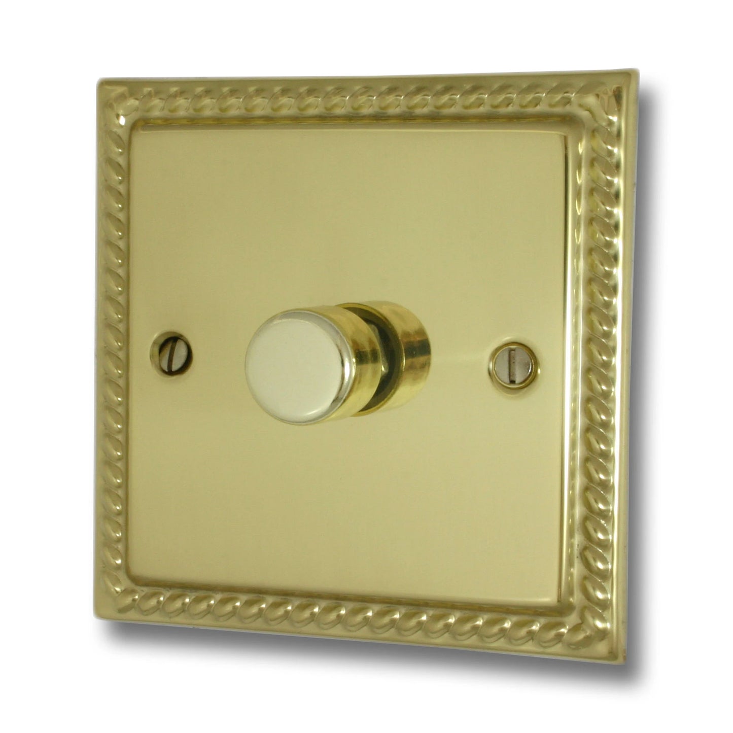 Georgian Polished Brass 120W LED Dimer