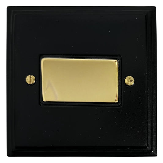 Victorian Flat Black Fan Isolator