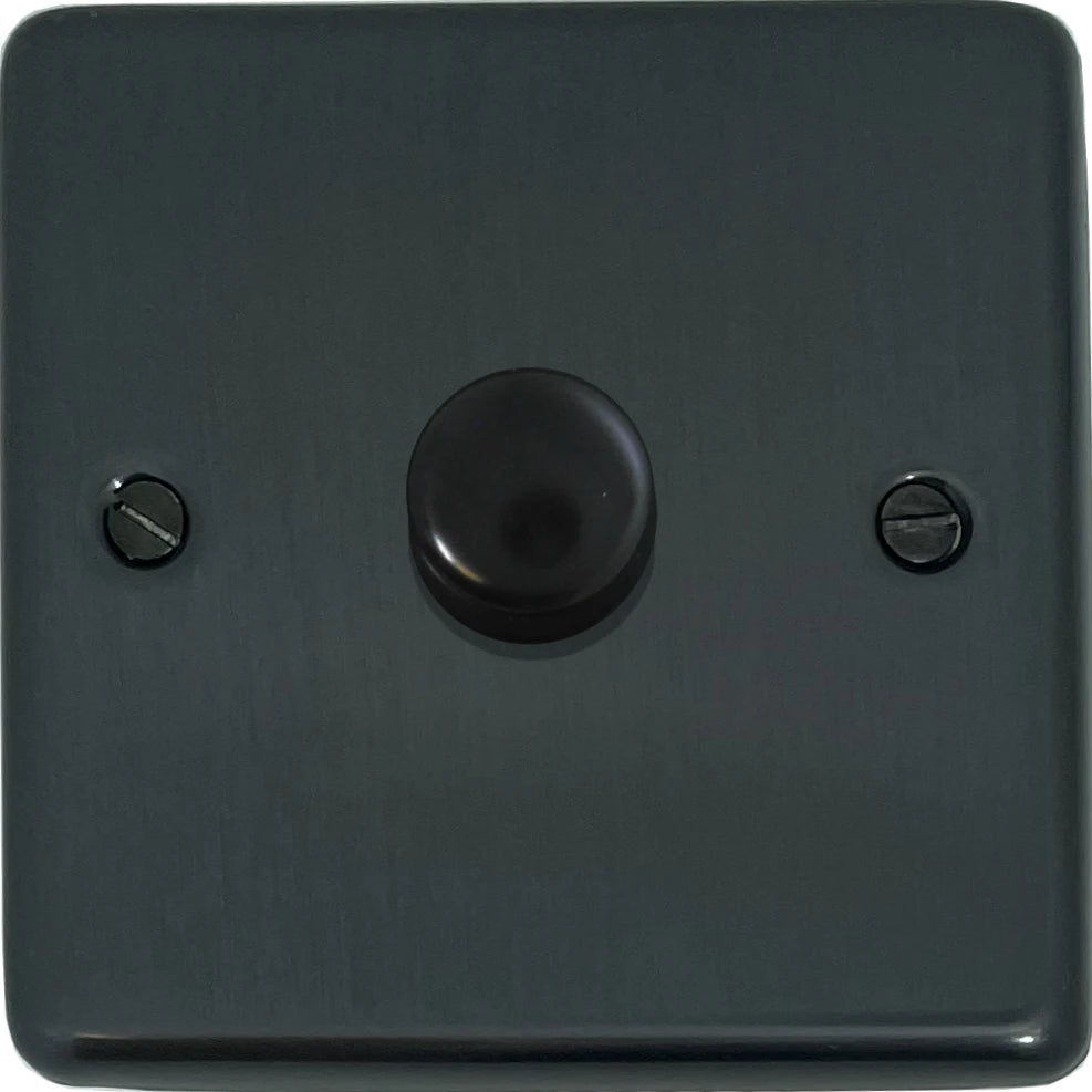 Contour Black Bronze 1 Gang LED Dimmer