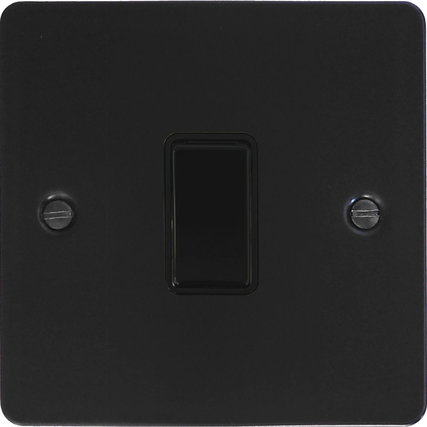 Flat Black 1 Gang Switch (Black Switch)