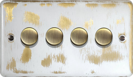 Contour Dover Bronze 4 Gang 120W LED Dimmer