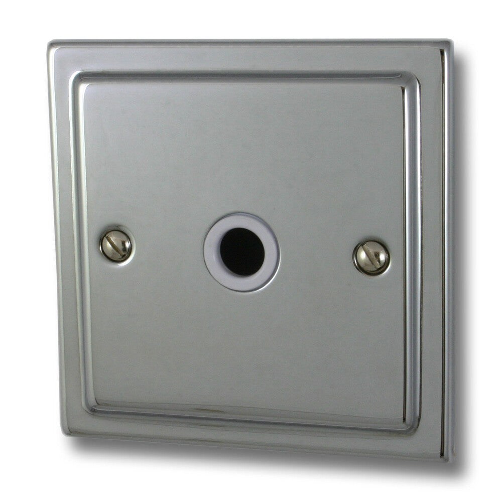 Victorian Polished Chrome Flex Outlet Plate