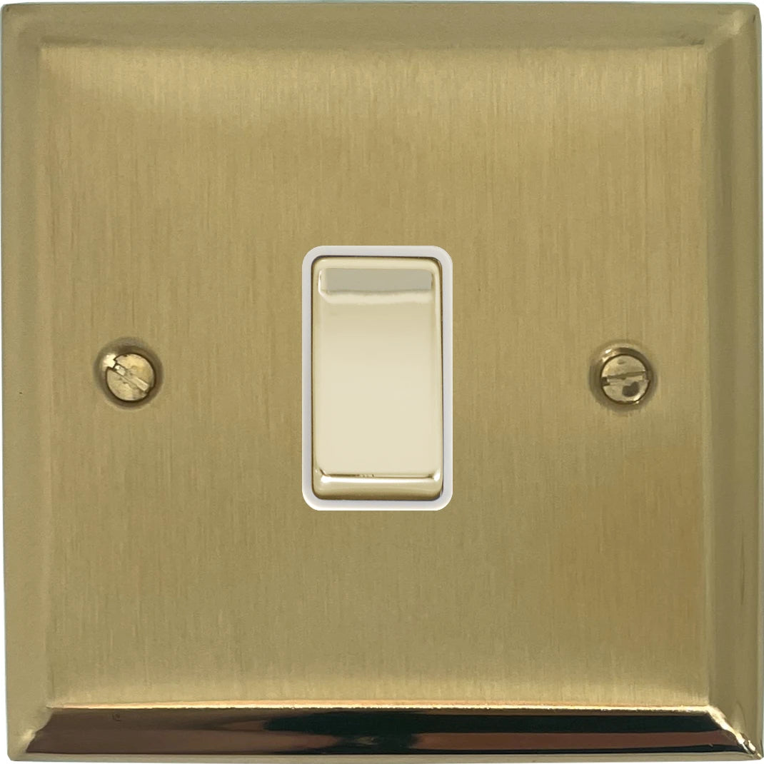 Deco Satin Brass 1 Gang Switch