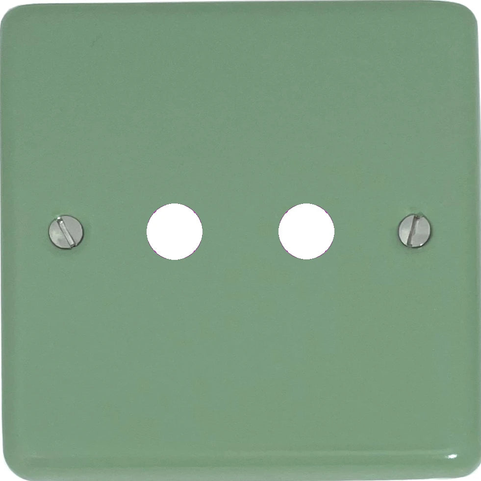 Classic Sage Green 2 Gang Grid Toggle Plate (Plate Only)