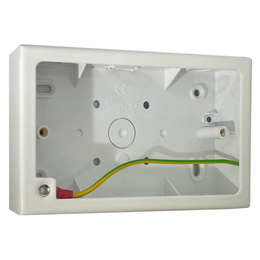 Double Flat White Pattress Box