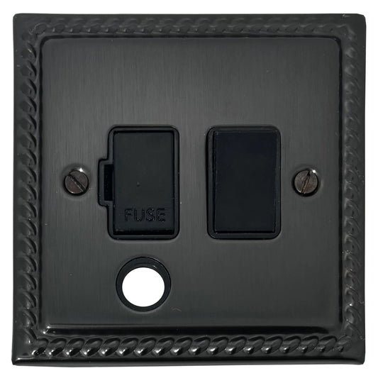 Monarch Black Bronze Switched Fuse Spur with Flex Outlet (Black Switch)