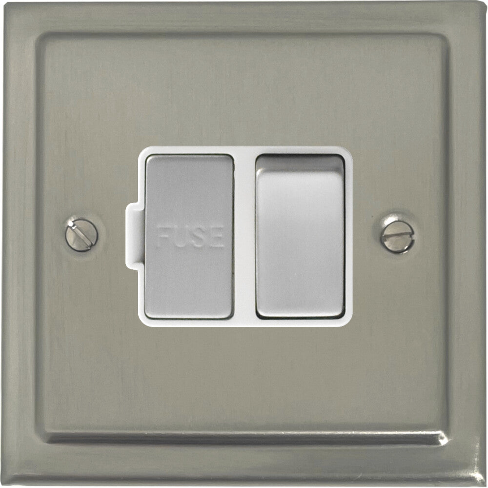Victorian Satin Nickel Switch Fused Spur
