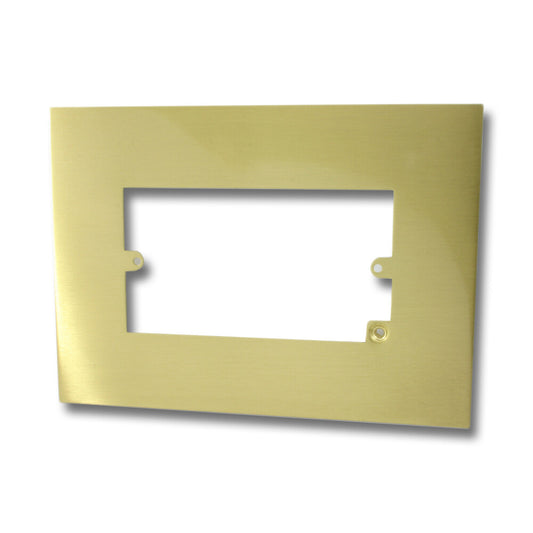 Double Satin Brass Finger Plate