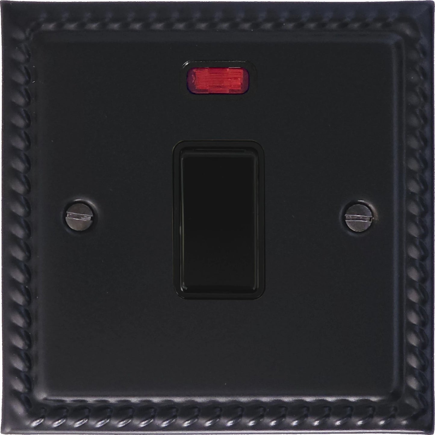 Georgian Flat Black 20 Amp Dp Switch