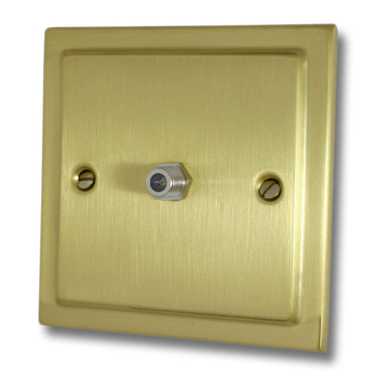 Victorian Satin Brass Satellite Point