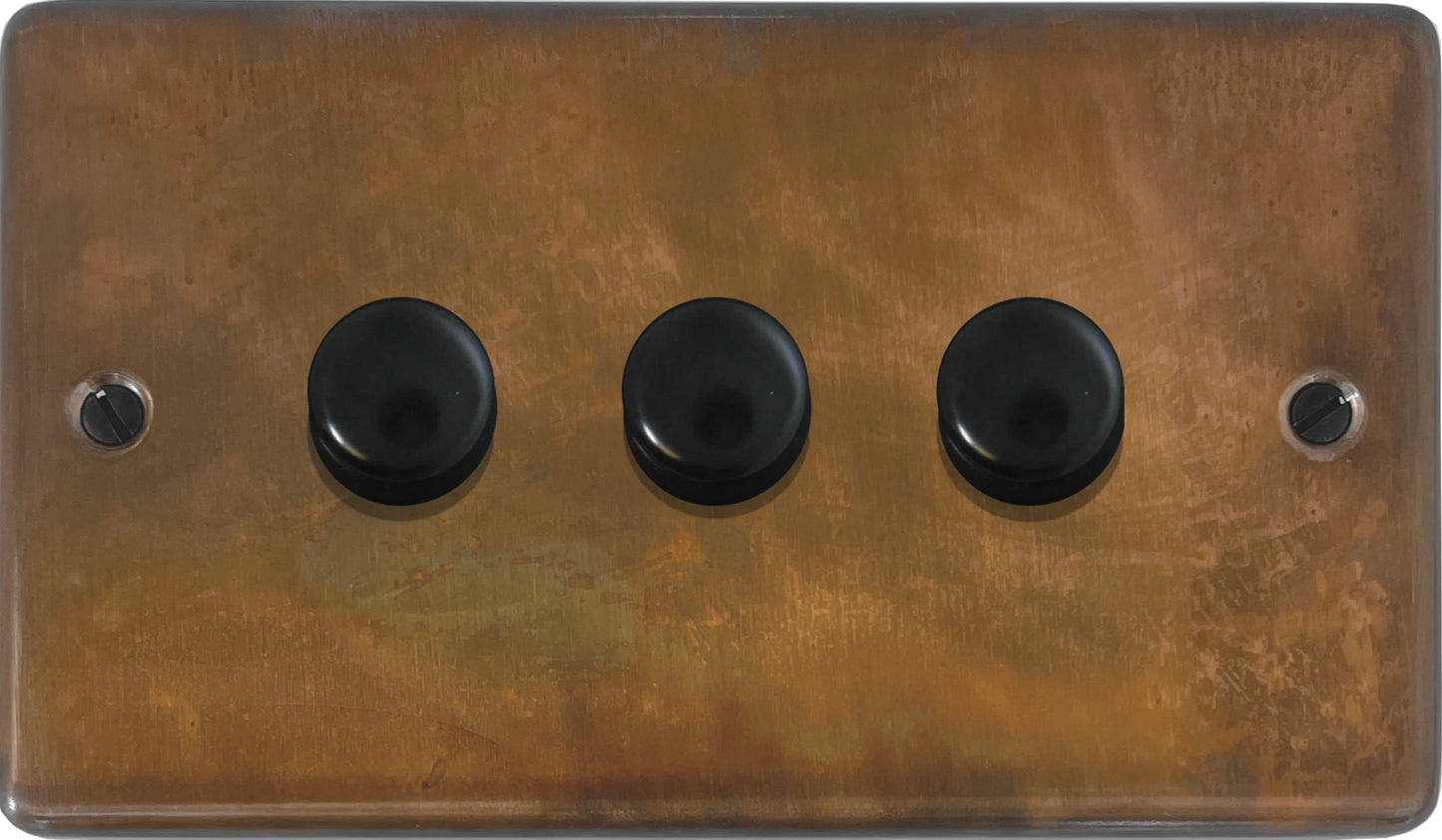 Contour Tarnished Copper 3 Gang Dimmer LED