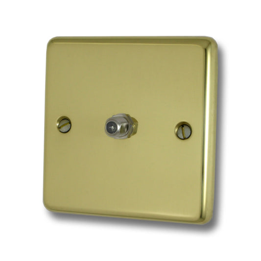 Contour Polished Brass Satellite Point