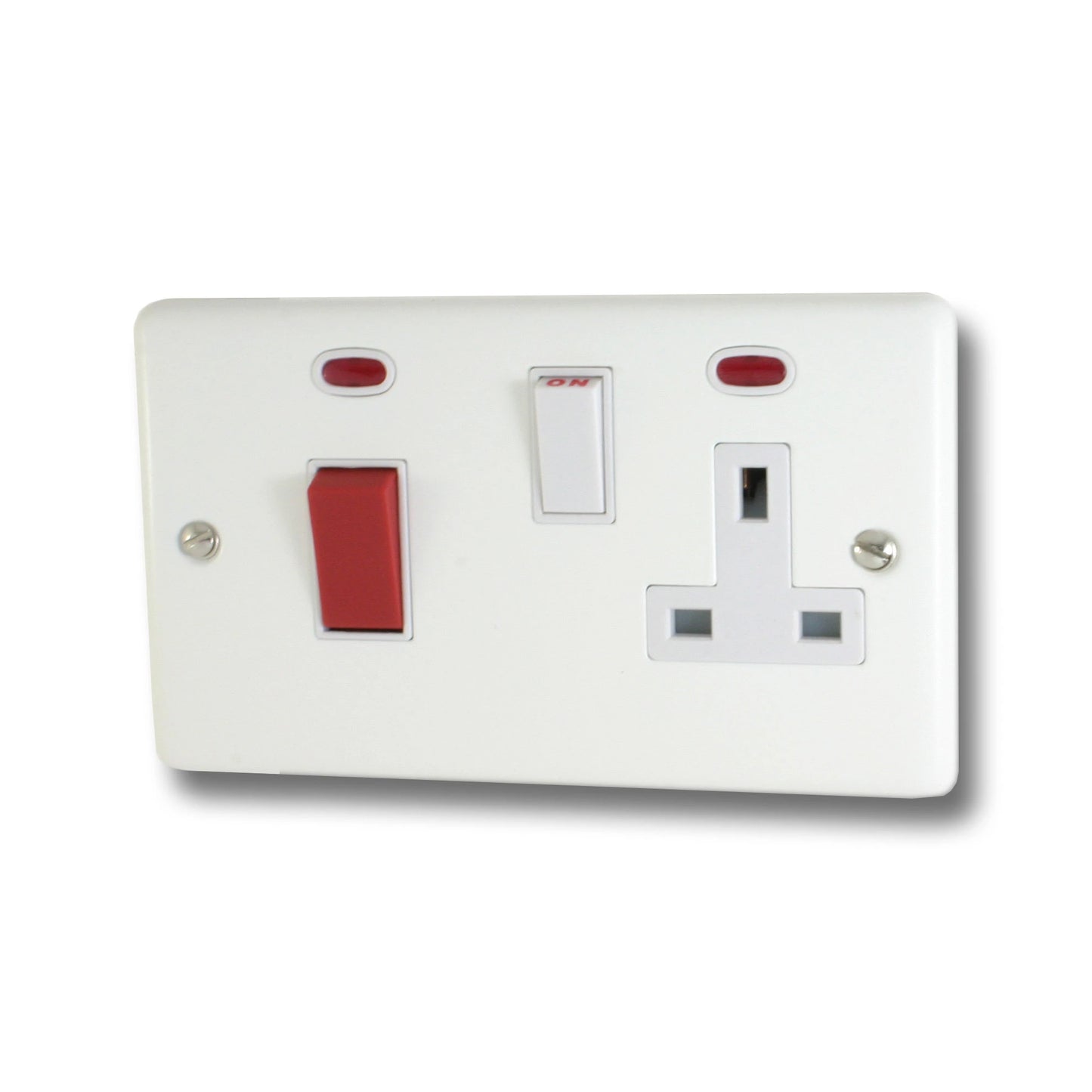 Contour Flat White Cooker Socket