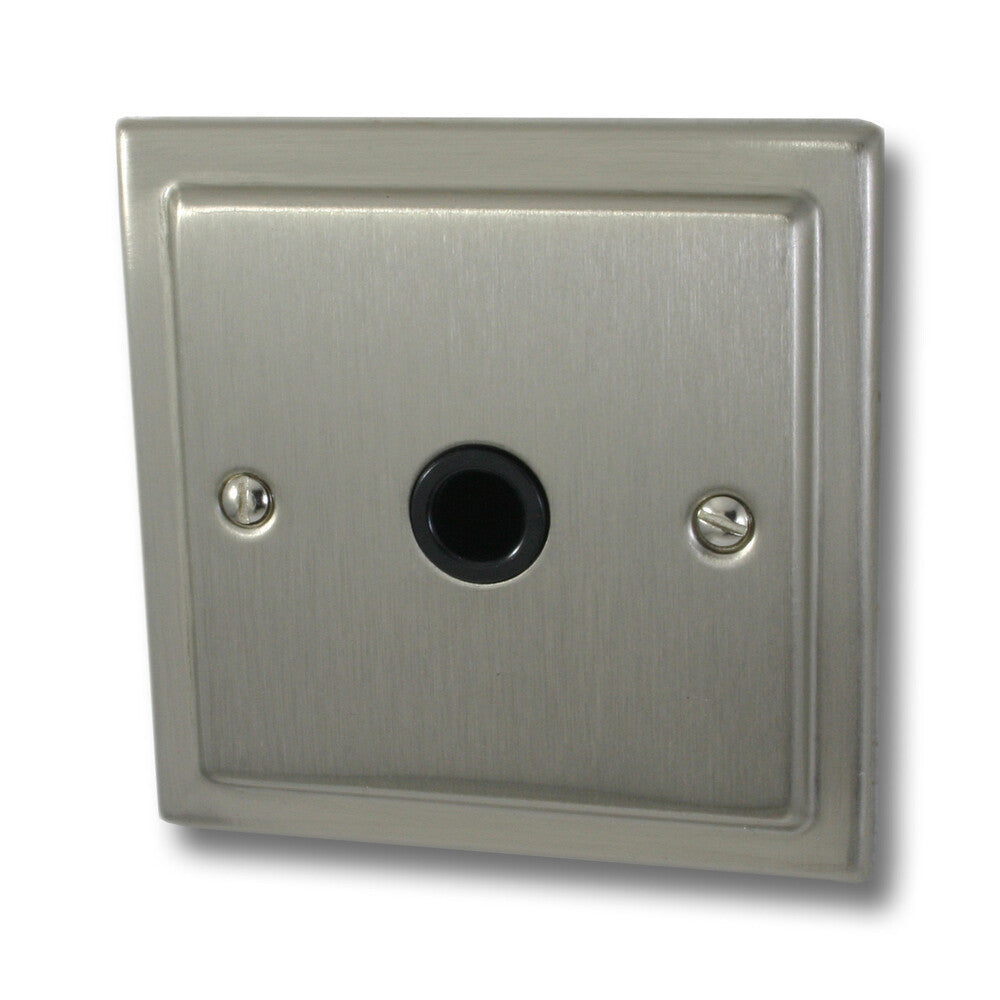 Victorian Satin Nickel Flex Outlet Plate