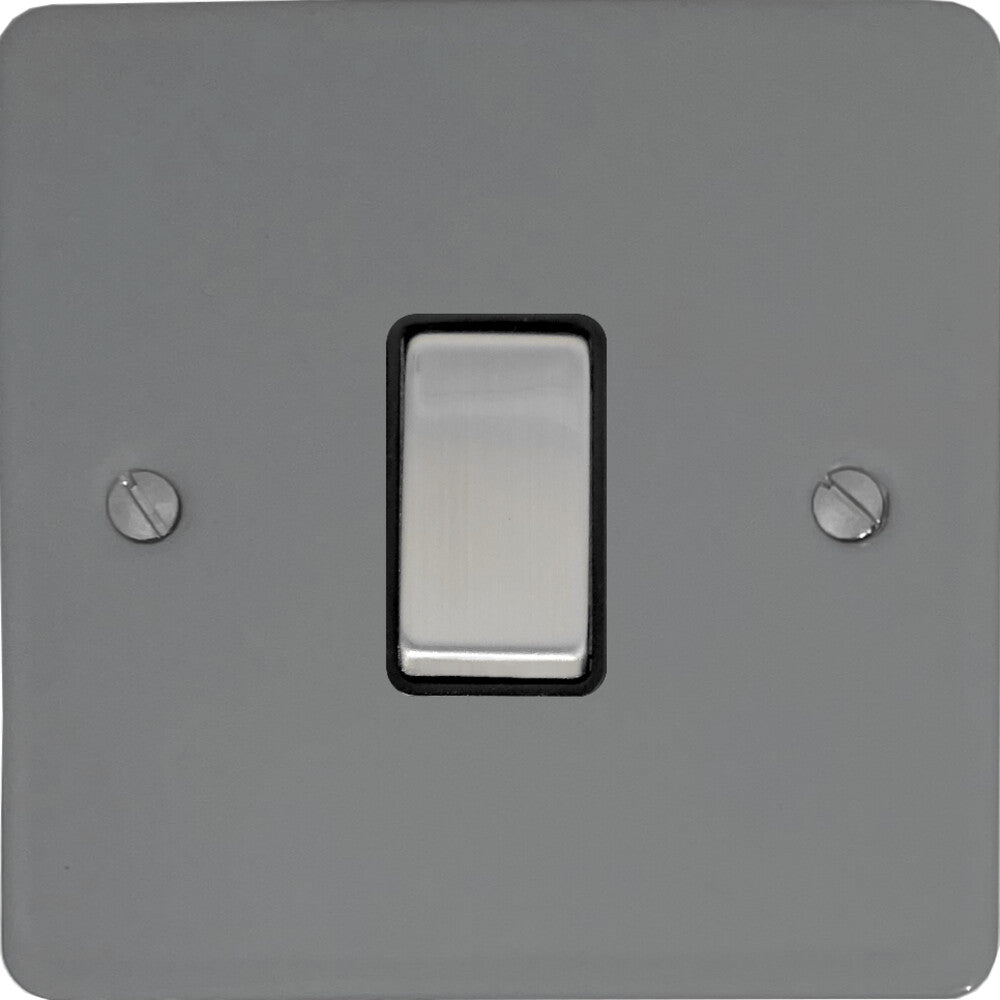 Flat Light Grey 1 Gang 2 Way Switch