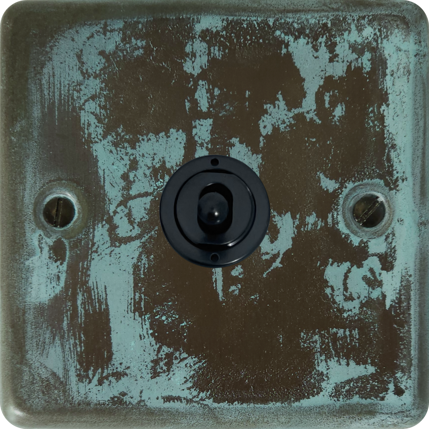 Contour Verdigris Intermediate Black Toggle Switch