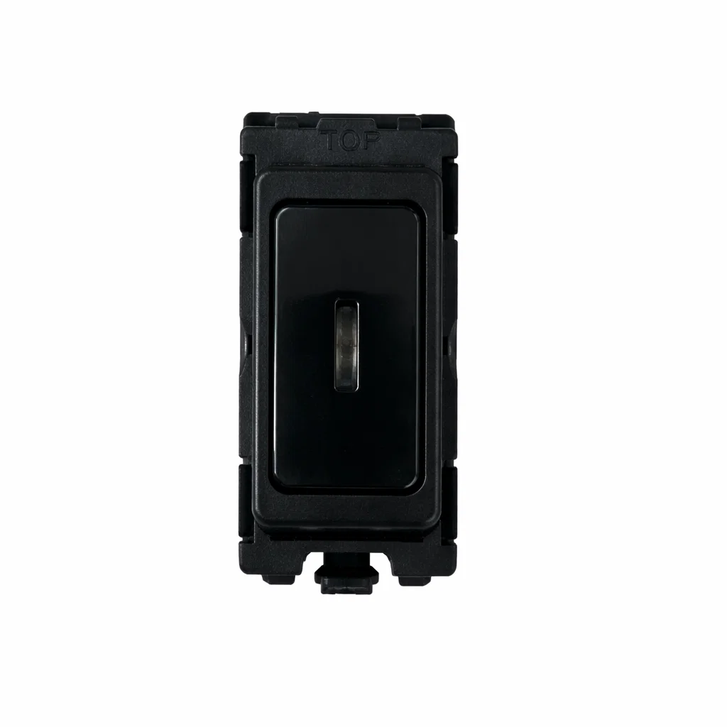 20A 2 way SP Switch Including key - All Black Insert