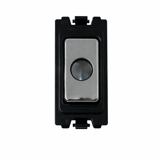 Flex Outlet Grid - Black and Polished Chrome Switch