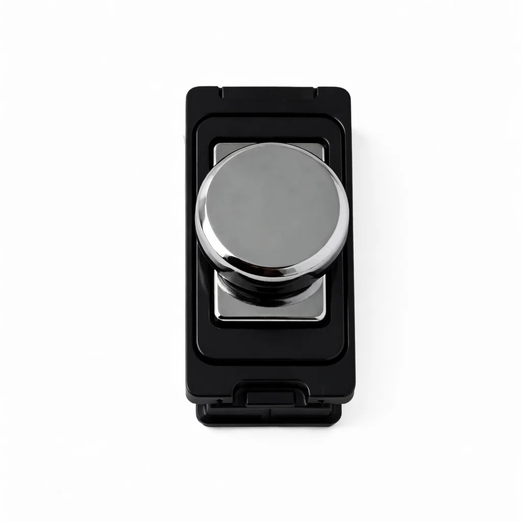 Intelligent Dimmer Module - Black and Polished Chrome Switch