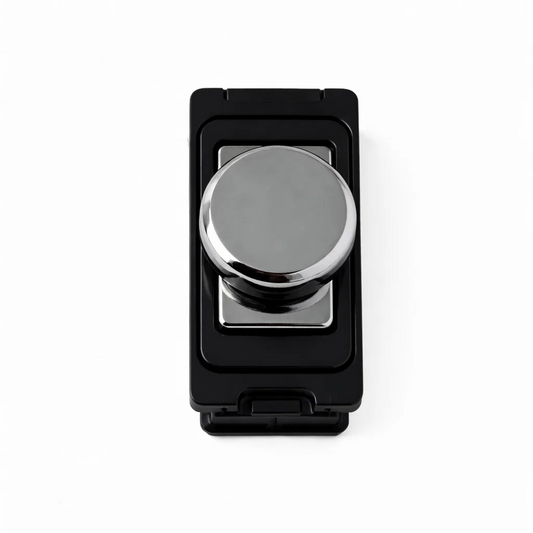 Intelligent Dimmer Module - Black and Polished Chrome Switch