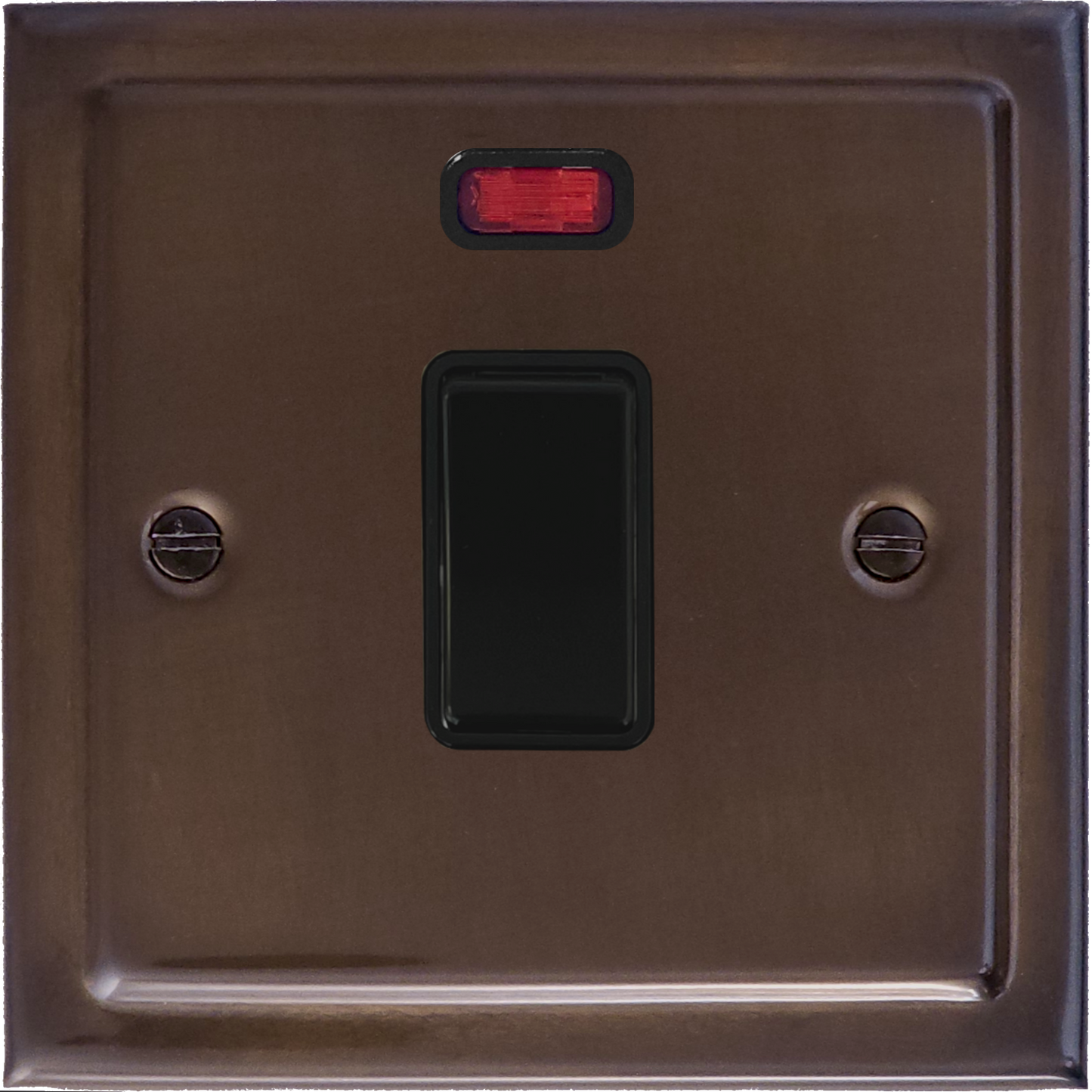 Victorian Medium Bronze 20A Dp Switch + Neon
