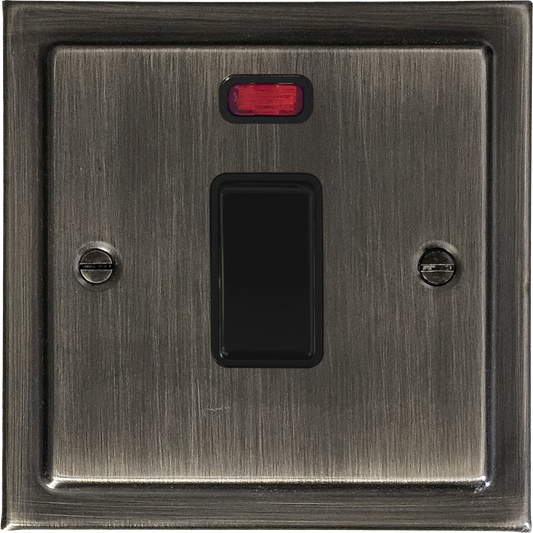 Victorian Antique Nickel 20 Amp Dp Switch
