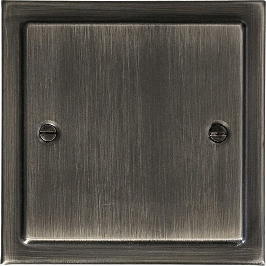 Victorian Antique Nickel 1 Gang Blank