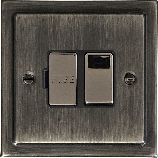 Victorian Antique Nickel Switch Fused Spur