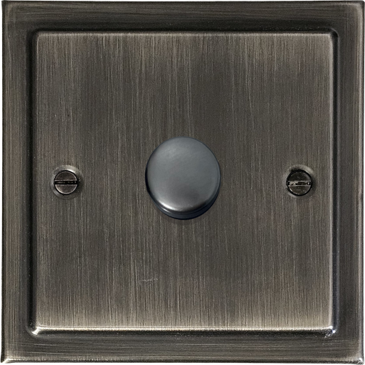 Victorian Antique Nickel 1 Gang 120W LED Dimmer