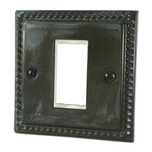 Georgian Verdigris 1 Gang Euro Module