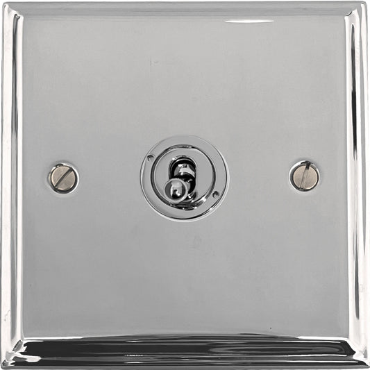 Deco Polished Chrome Intermediate Toggle Switch