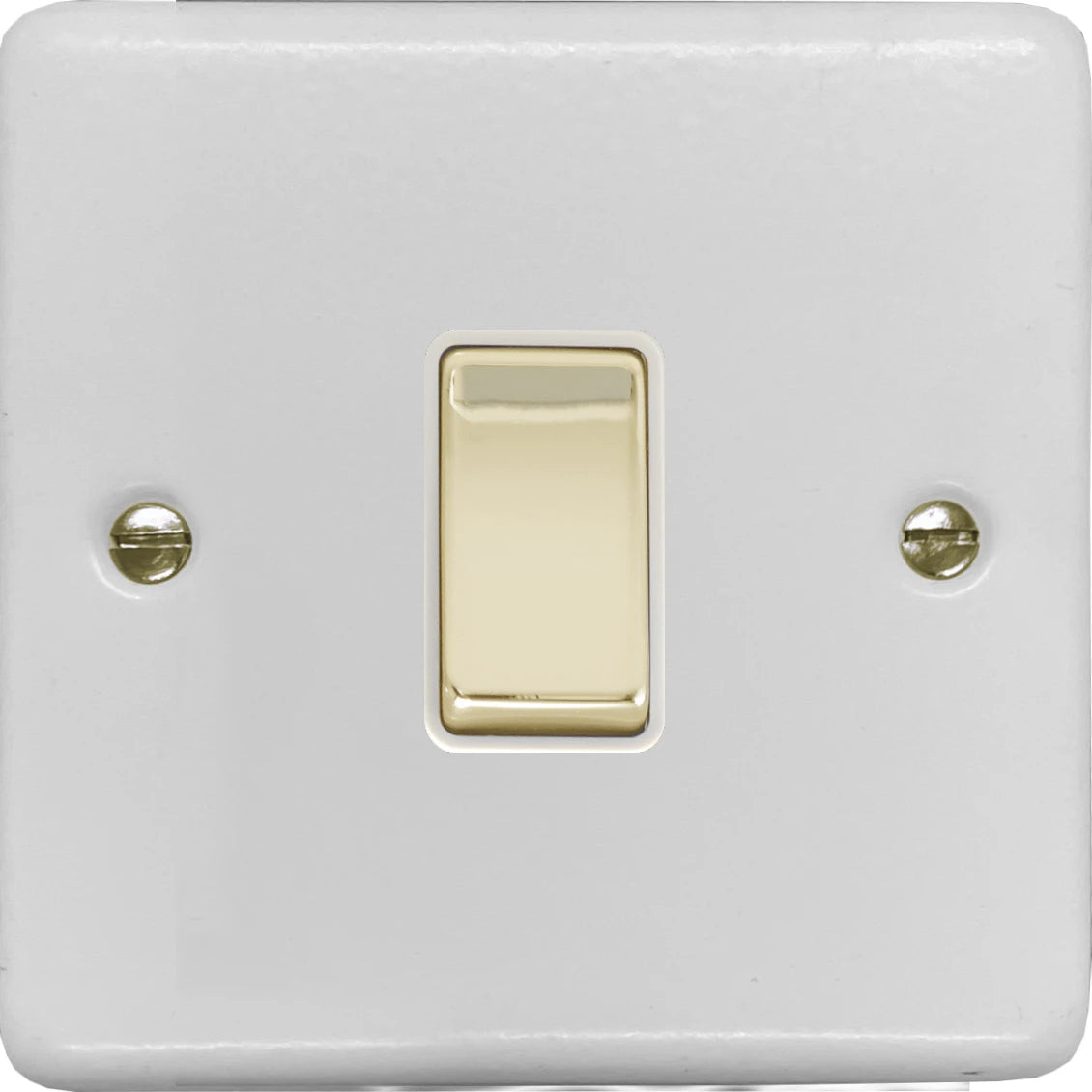 Contour Flat White Contour 1 Gang Switch