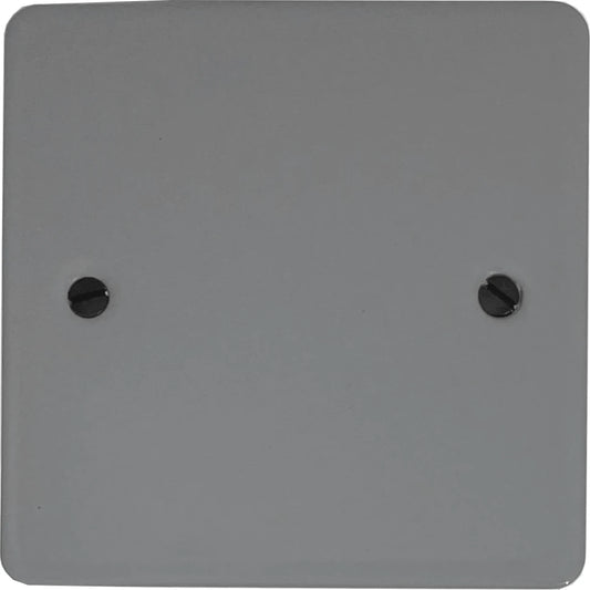 Flat Light Grey 1 Gang Blank