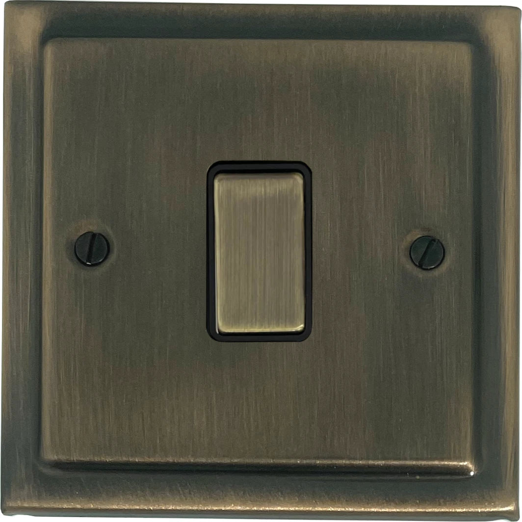 Victorian Antique Brass 1 Gang Switch (Brass Switch)