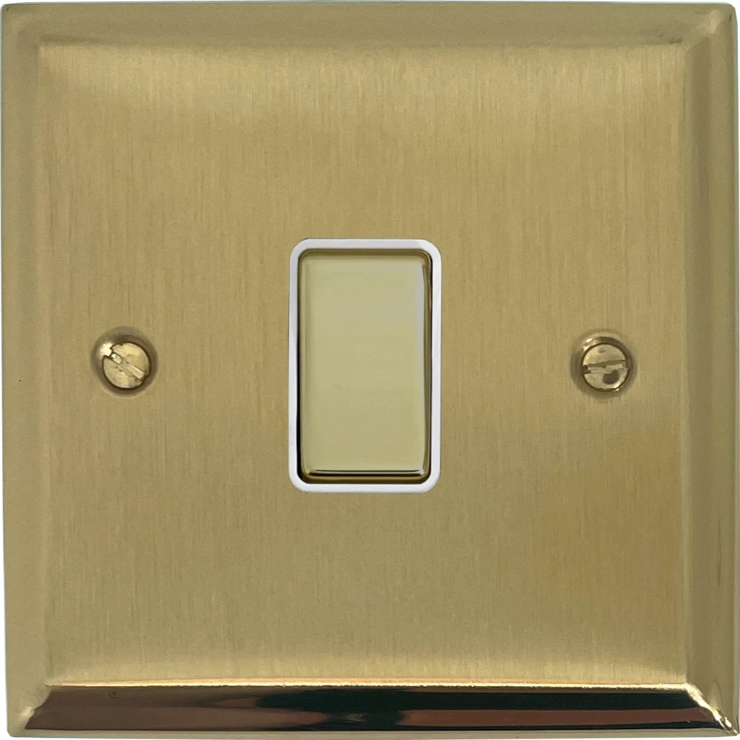 Deco Satin Brass 1 Gang Switch