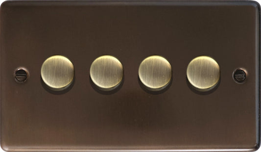 Contour Medium Bronze 4 Gang LED Dimmer