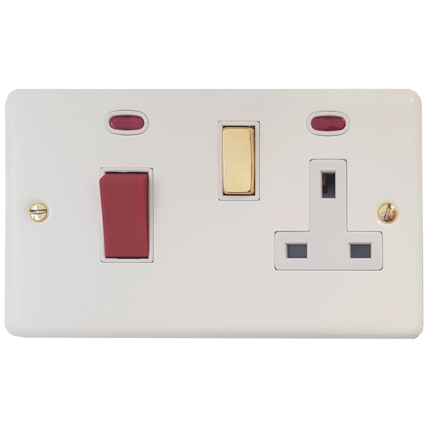 Contour Flat White Contour Cooker Socket
