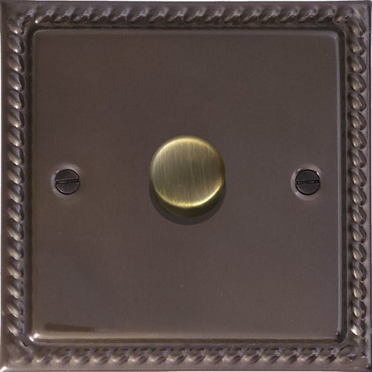 Georgian Medium Bronze 1 Gang LED Dimmer