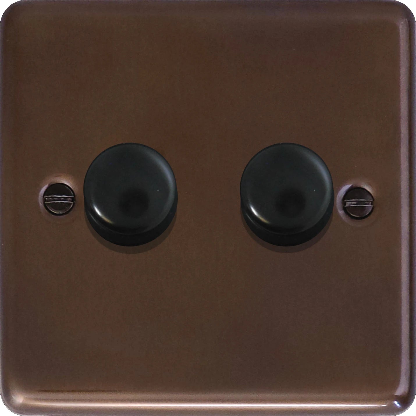 Contour Medium Bronze 2 Gang LED Dimmer