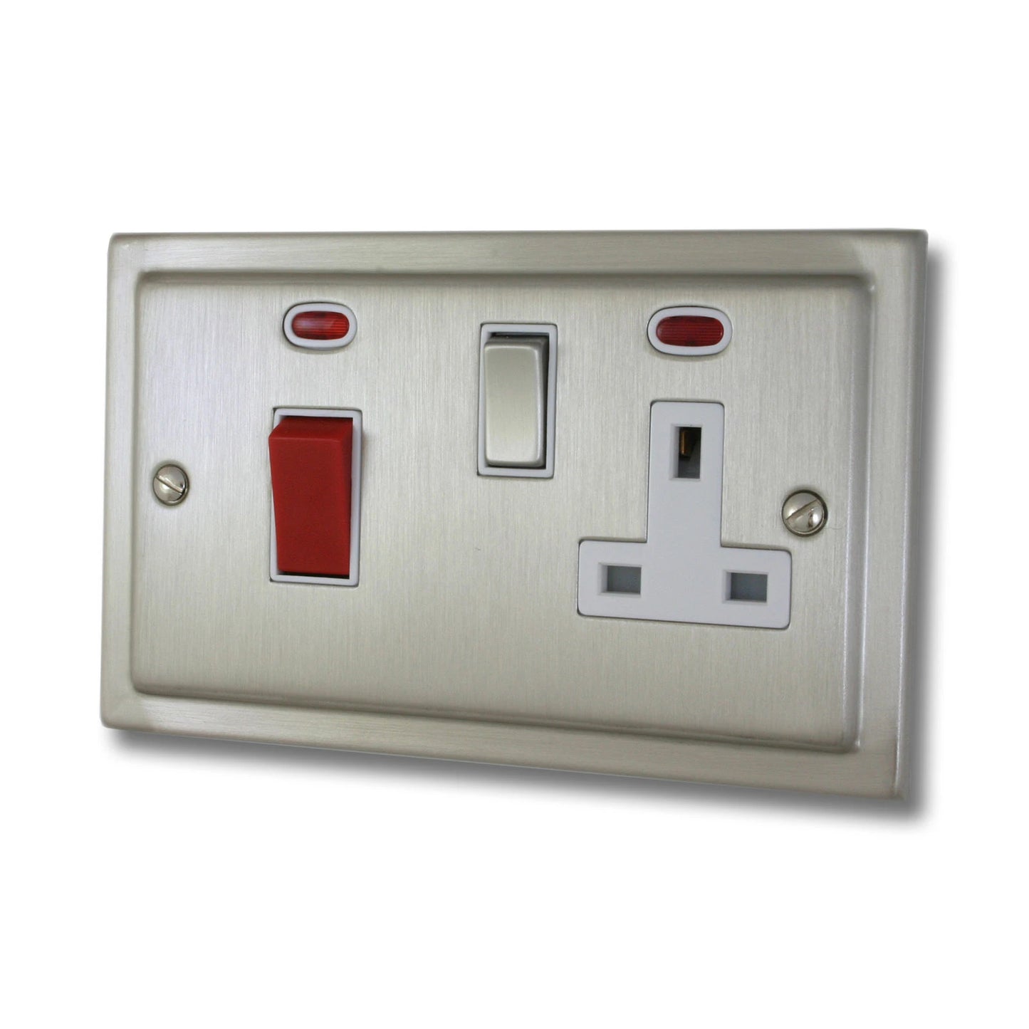 Victorian Satin Nickel Cooker Socket