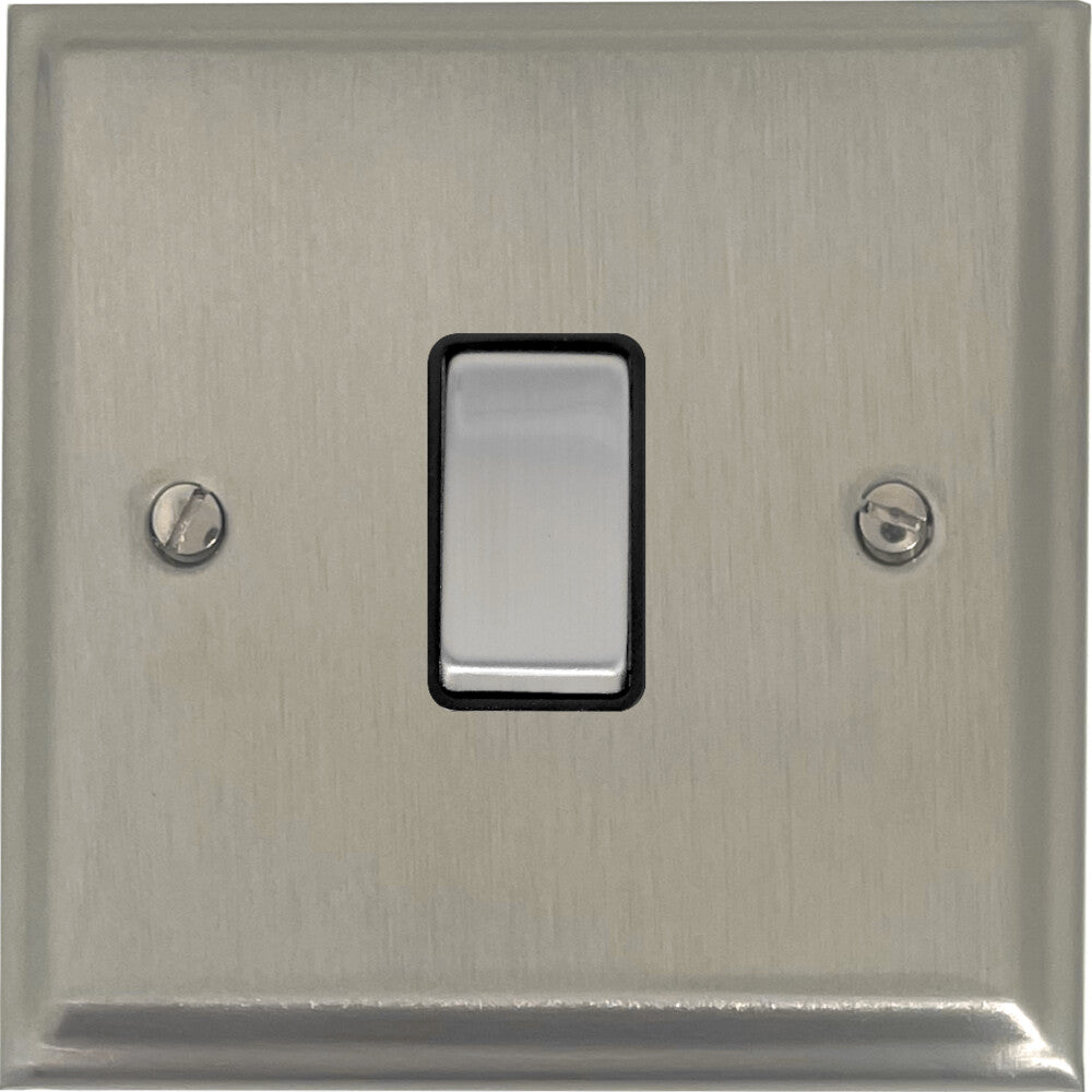 Deco Satin Nickel 1 Gang Switch