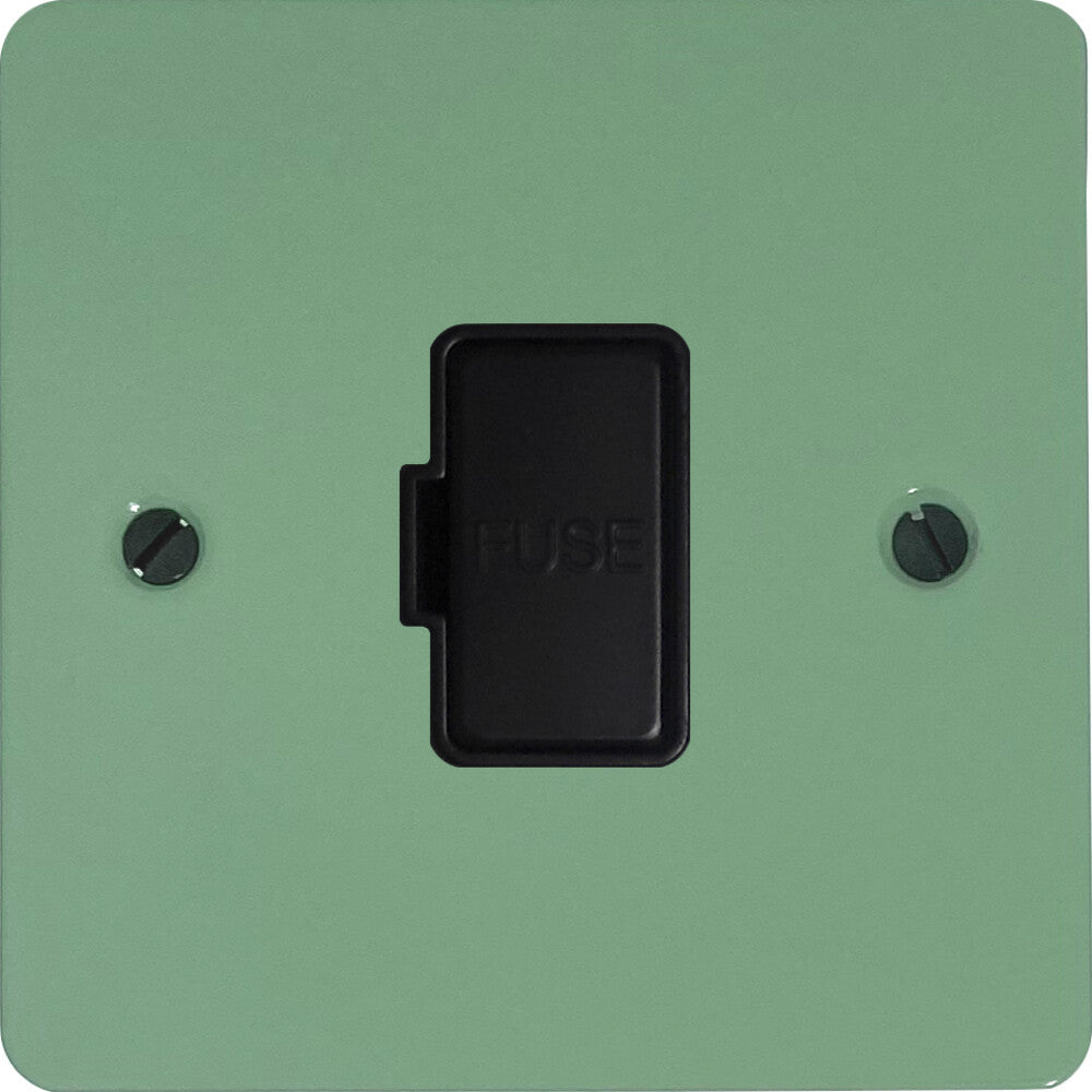 Flat Sage Green Unswitched Fuse Spur (Black Insert)